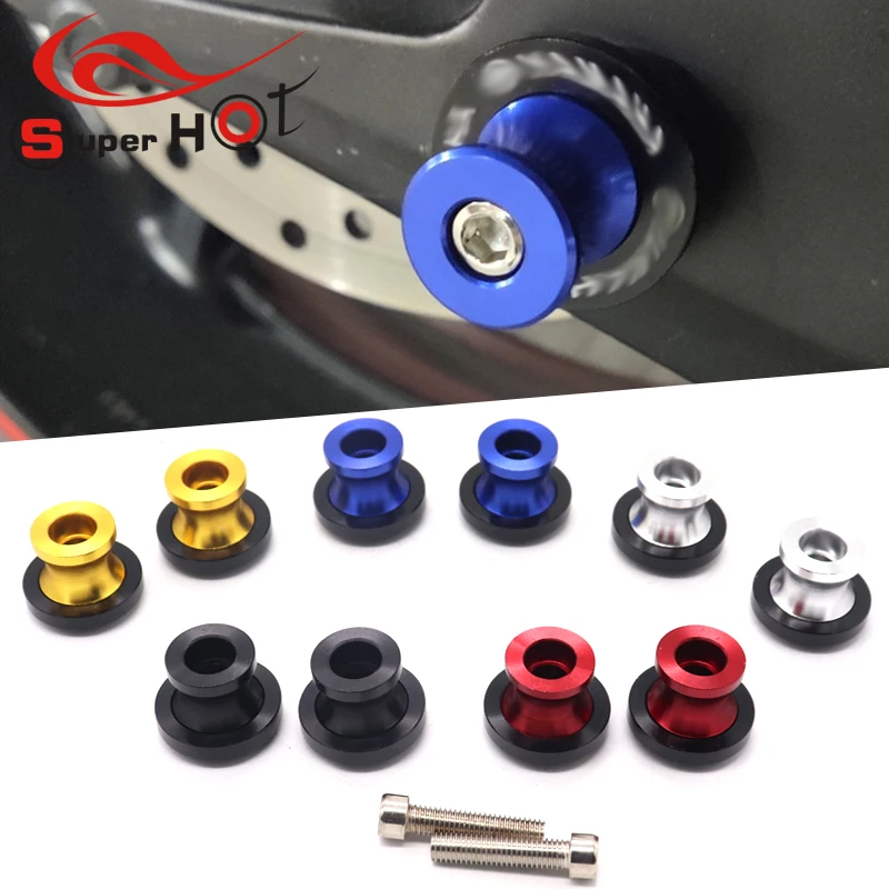 

M6 Motorcycle Accessories CNC Aluminum Swingarm Spools Slider Stand Screw for Yamaha FZ1N FZ8N FZ1S MT-25