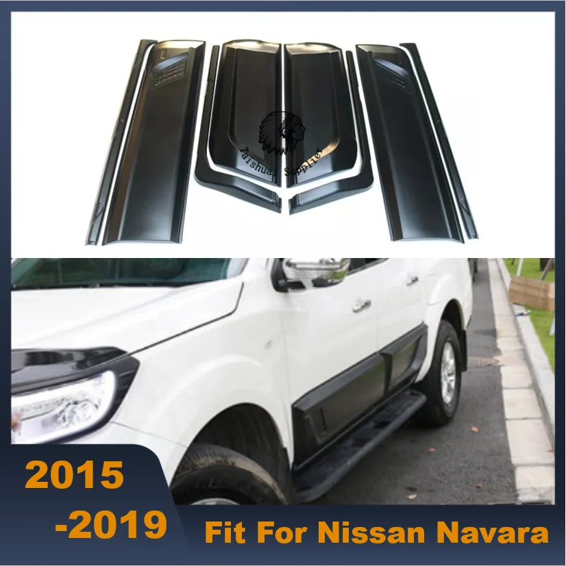 ABS BLACK Body Cladding For Nissan Navara Body Kits for Nissan Navara 2016 Body Cladding for Navara NP300 2015-2019