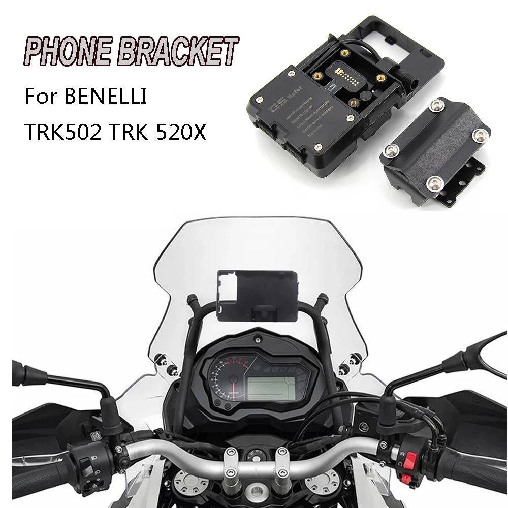 For BENELLI TRK502 TRK 520X Jinpeng TRK502 X Motorcycle Navigation Bracket Mobile Phone GPS Plate Bracket Support Phone Holder