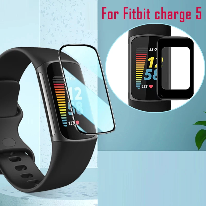 

3D Composite Glass Protective Film For Fitbit Charge 5 Film Cover For Charge5 Screen Protector Case Smart Watch Accessories New