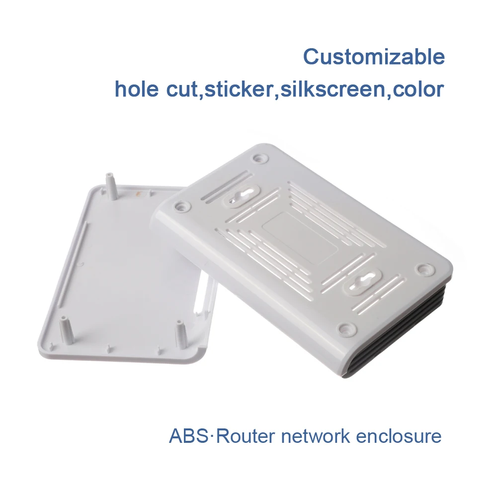 Caixa do interruptor da rede, caixa plástica para o router eletrônico do plugue de WiFi, caixa do projeto, 160*100*30mm