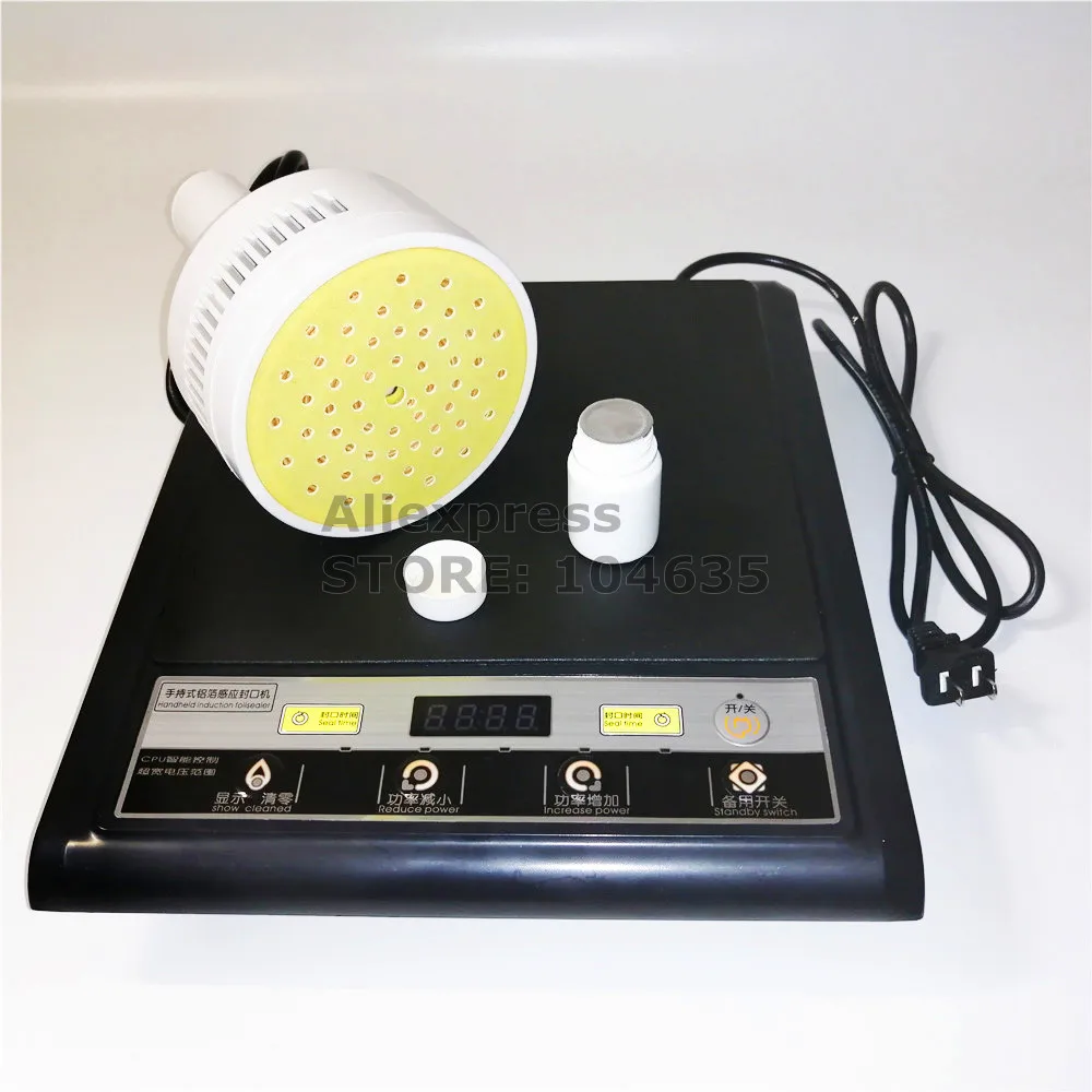 500E Cầm Tay Điện Từ Liên Tục Cảm Ứng Máy Hàn Miệng Túi Điện PE Nhựa Thủy Tinh Chất Liệu Nhôm Kín Máy