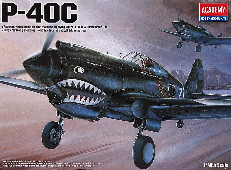 Academy AC12280 1/48 P-40C model kit