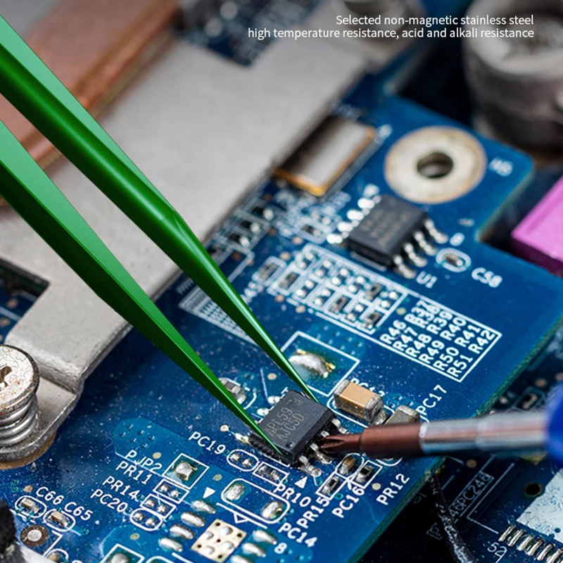 MECHANIC multi-color precyzyjna pęseta zacisk pincety ze stali nierdzewnej do elektronicznej płyty głównej PCB naprawa IC Tools — zdjęcie 7