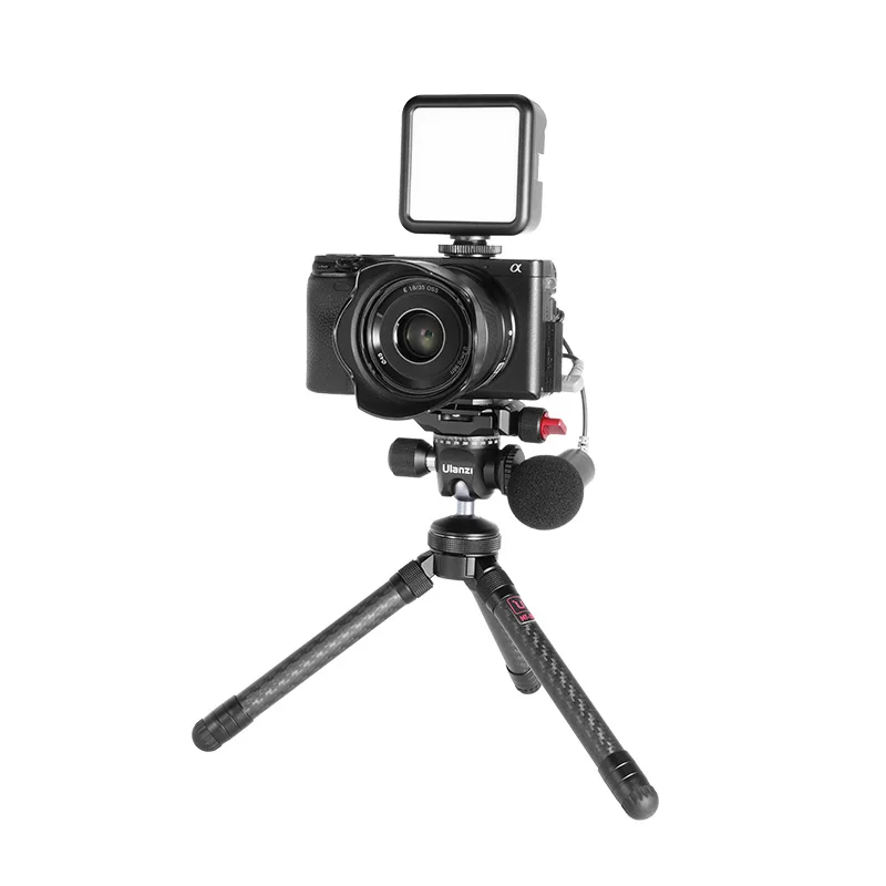 Ulanzi MT-28 Carbon Statief U-120 Panoramisch Balhoofd Kit 1/4 ''Statief Monopod Met Koud Schoen Draagbare Vlog Statief