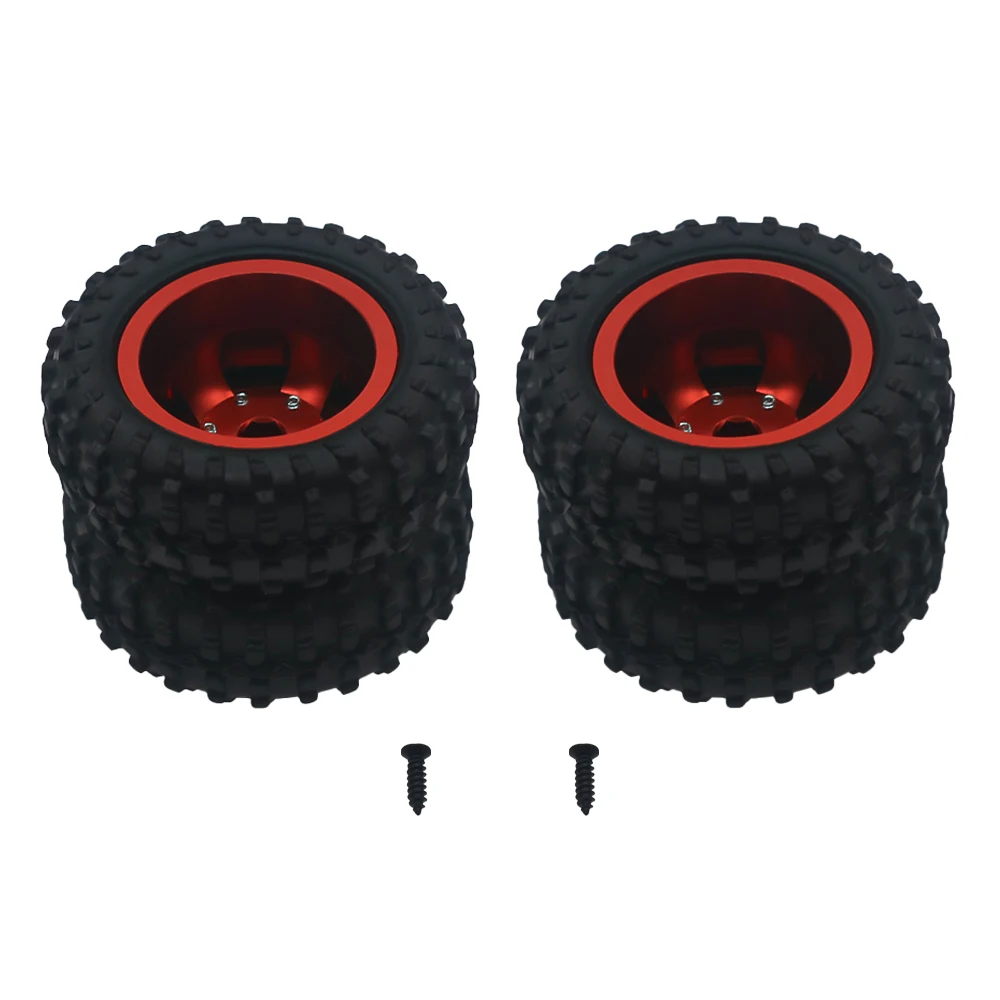 2pcs 50mm alloy rear double wheel rim for 1/10 rc hobby model car WPL D12 drift truck upgraded part