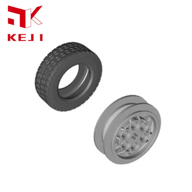 32019 and 86652 Wheel Hub Tyre Car Accessories 62.4x20 Tires Compatible with 86652c01 MOC Building Blocks Bricks Parts