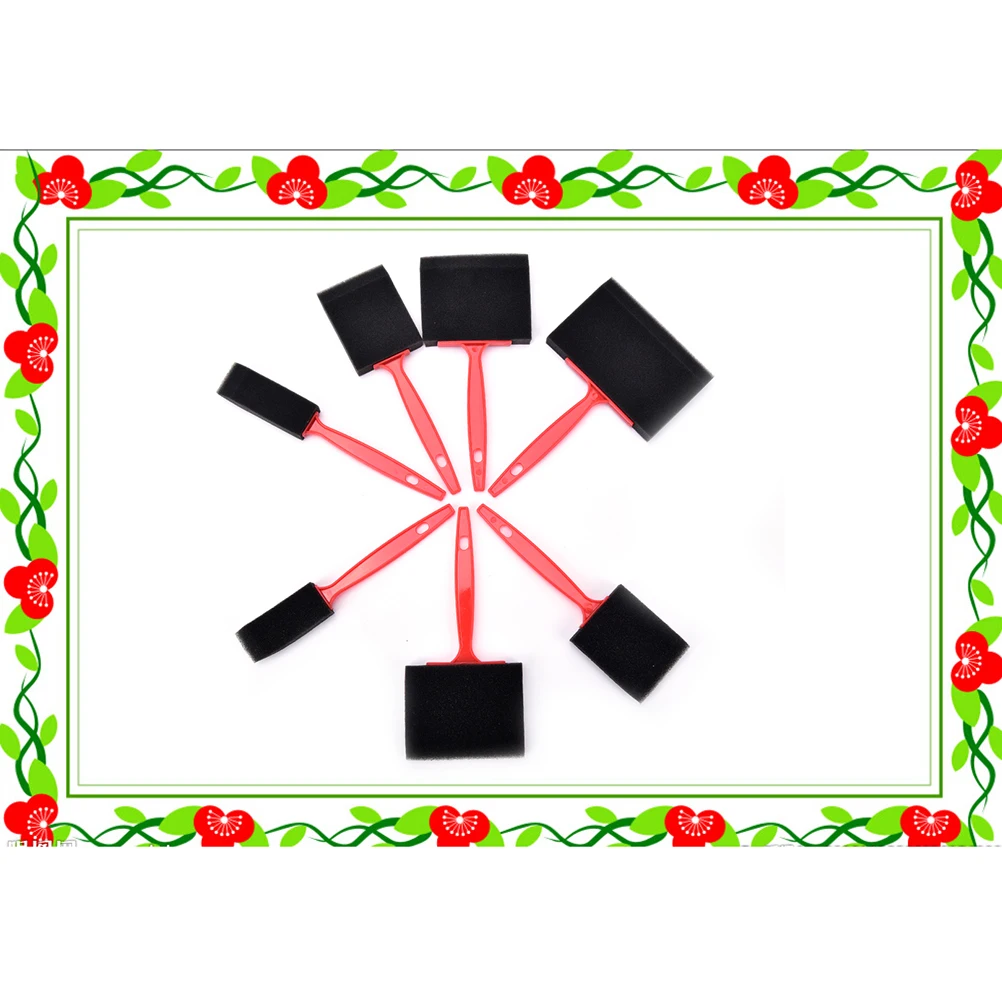 어린이용 스폰지 폼 페인트 브러시 세트, 폴리우레탄 기름때 공예, 미술 공예 페인트 브러시, 어린이 페인팅 브러시, 4 개