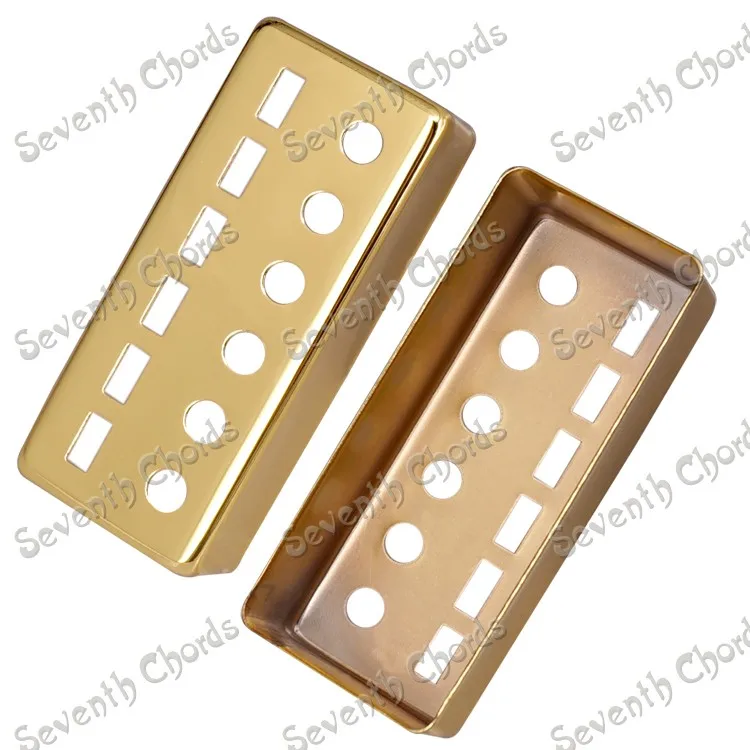 12 Pcs 3 Colors Mini Style Brass 6 String Guitar Humbucker Pickup Cover / Pole Spacing 50mm and 52mm