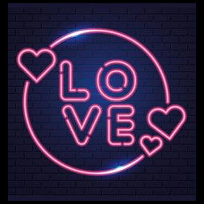 

Neon Sign Night Great Love with circle and Heart Neon Wall Signs for wall Pub Hotel Beach Cocktail Recreational Outdoor Lighting