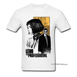 Character T-shirt For Men Mathilda Leon The Professional Killer Tshirt 100% Cotton Retro Tees Leon Movie T Shirts Free Shipping