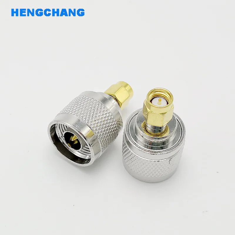 10pcs N to SMA RF connector L16 N type male to SMA male RF Coax Adapter convertor Straight