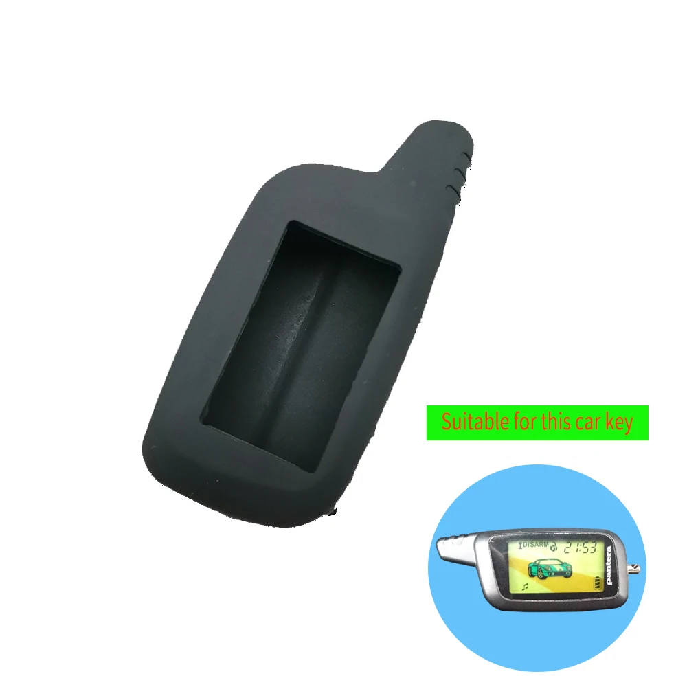 Silicone Key Case For Panther Slk 300 350 400 450 600 625 868 600rs 625rs 650rs 675rs Lcd Car Alarm Remote Control Protect Cover