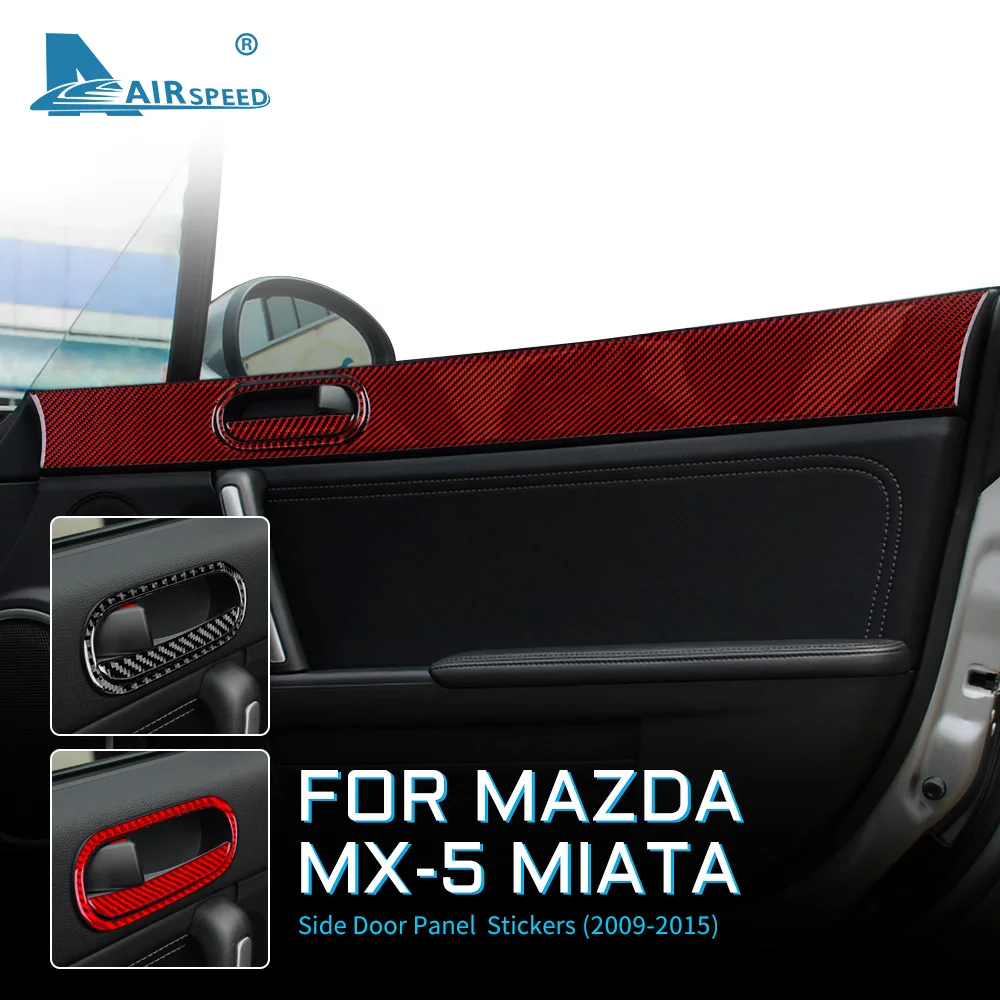 

Real Soft Carbon Fiber for Mazda MX 5 MIATA 2009 2010 2011 2012 2013 2014 2015 Accessories Interior Trim Car Door Handle Sticker