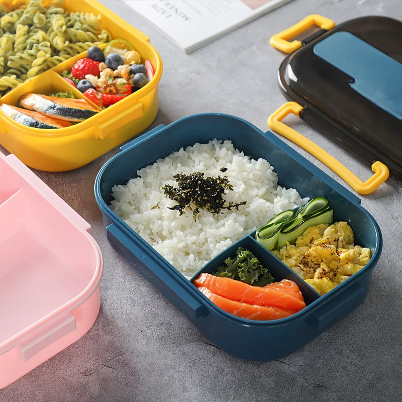 Bento box japanese style food container storage insulated lunch container Breakfast Boxes Wheat Straw Material lunch box