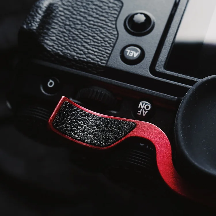 عالية الجودة الإبهام لأعلى الإبهام بقية الإبهام قبضة مع جلد طبيعي ملصقا ل فوجي فوجي فيلم XT4 X T4 X-T4