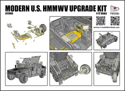 T-Model A72005 1:72 MODERN U.S.HMMWV UPGRADE KIT