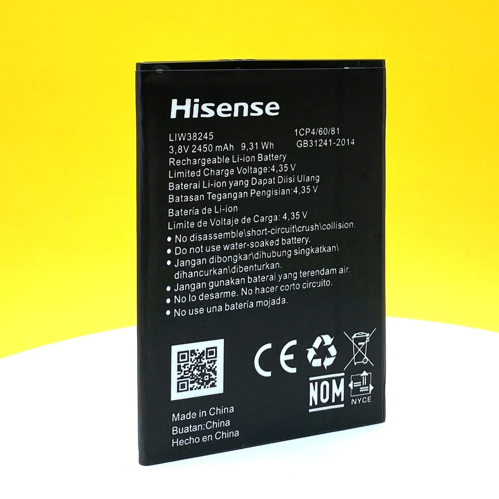 New 2450mAh LIW38245 Battery For Hisense Infinity F17 Pro F16 Smart Phone High Quality