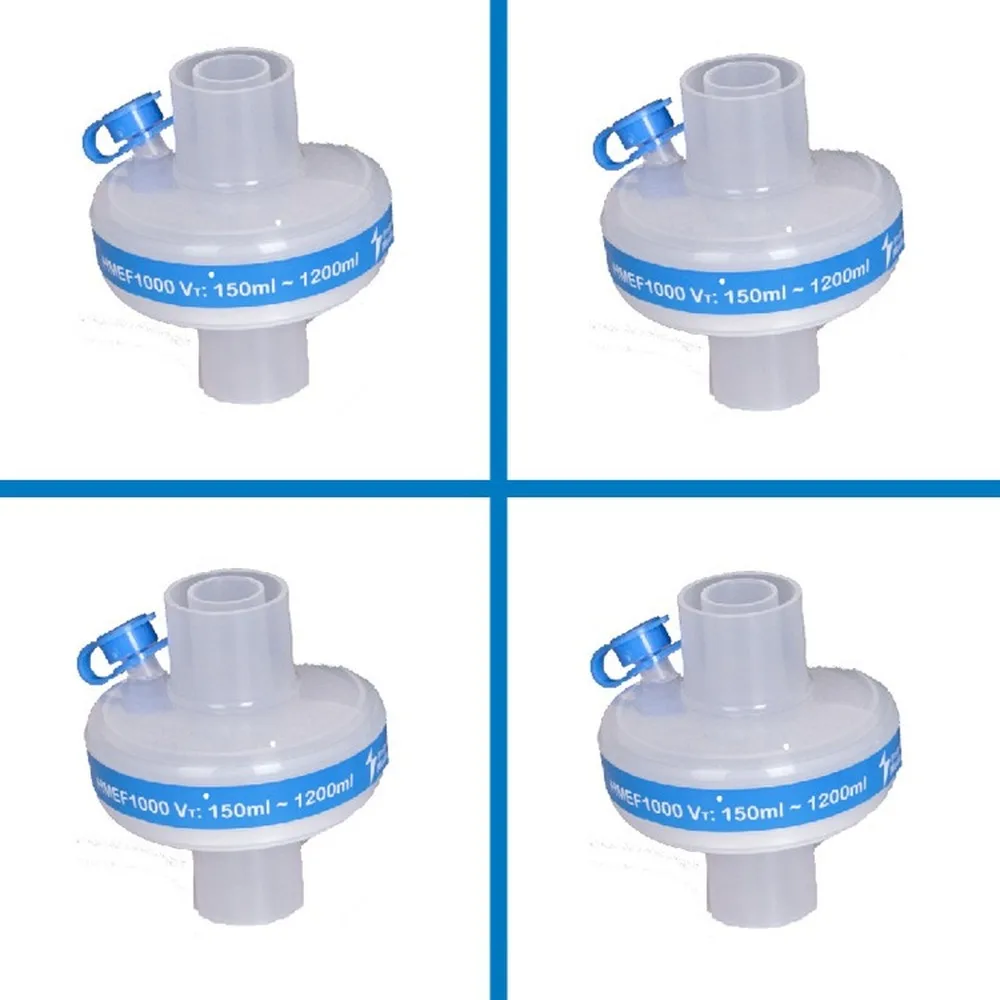 

4 Pcs Cpap Artificial Nose Bacteria Filter Ventilator Anesthesia Machine Accessories Universal