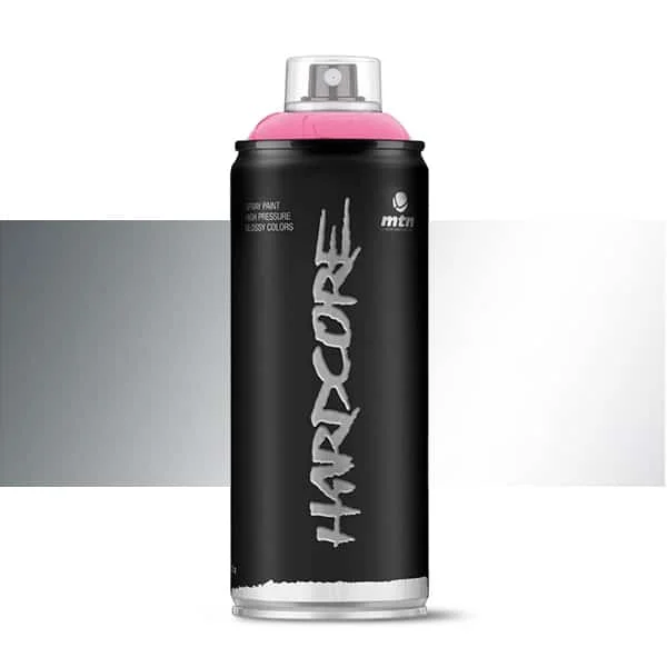 Spray paint MTN Hardcore silver Color 400ml high pressure quick dry glossy finish great strength