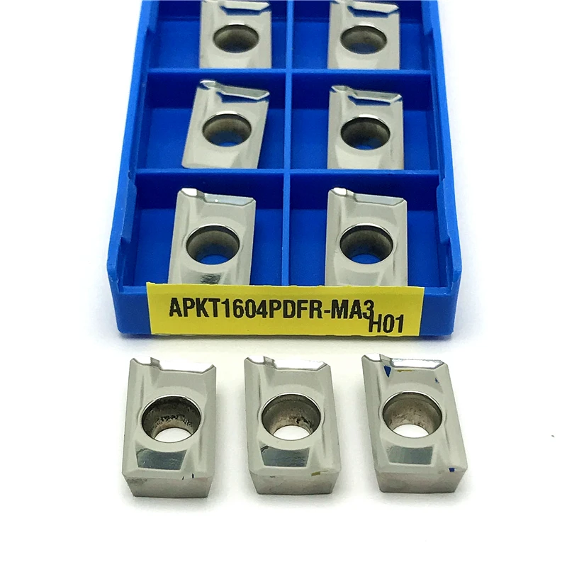 APKT1604 MA H01 أدوات الطحن القابلة للفهرسة عالية الجودة من الألومنيوم أداة القطع باستخدام الحاسب الآلي APKT 1604 أدوات تحول الخشب