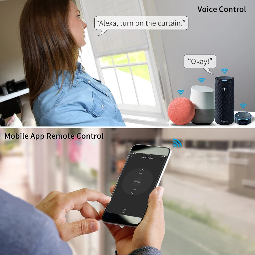Tuya Smart WiFi Vorhang- und Rollladen-Schalter für Elektrische Röhrenmotoren Google Home Alexa Echo Smart Home App Timer – Detail 10