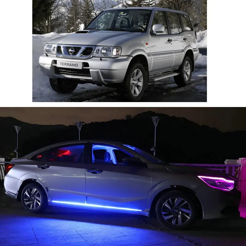 

Remote Car Door Decorative Mood Lighting For nissan SUNNY TEANA TERRANO Almera Cube GT-R Interstar frontier kicks cargo