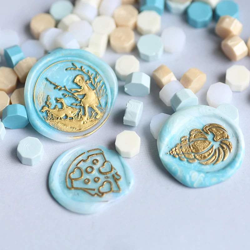 Cute Children Wax Stamp Gift Lacquer Seal Special-shaped Conch Wax Seal DIY Greeting Card Sealing Accessories Fashion Seal