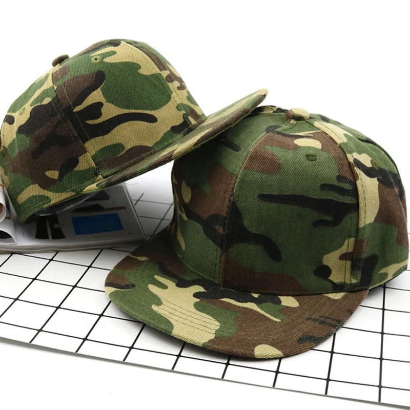 Camouflage Child Baseball Cap Casual Hat Boy Summer Caps New Fashion Child Adjustable Hats Grid Snapback New Parent-child Hat