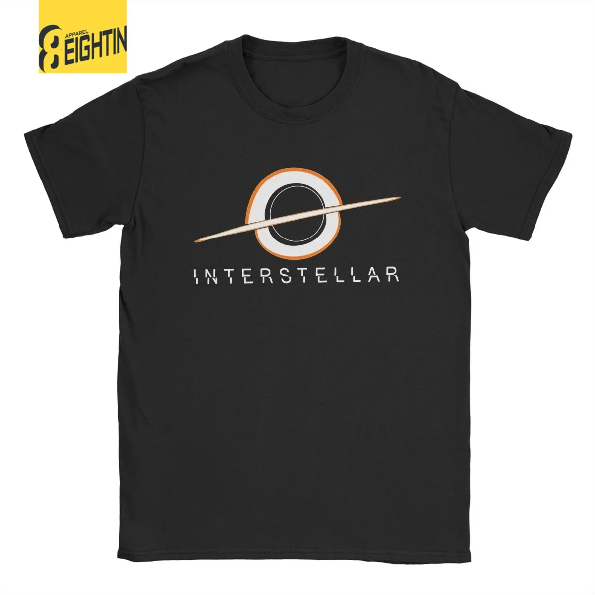 Men Black Hole Interstellar T Shirt Space Science Fiction 100% Cotton Clothes Vintage Short Sleeve Round Collar Tees T-Shirts