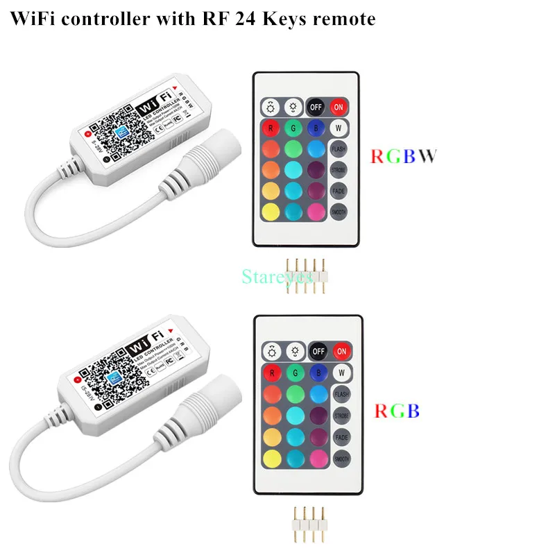 Magic Home WiFi Wireless Remote Controller Dimmer DC5V 12V 24V Single color RGB  RGBW Remote Alex Tuya Control For LED Strip