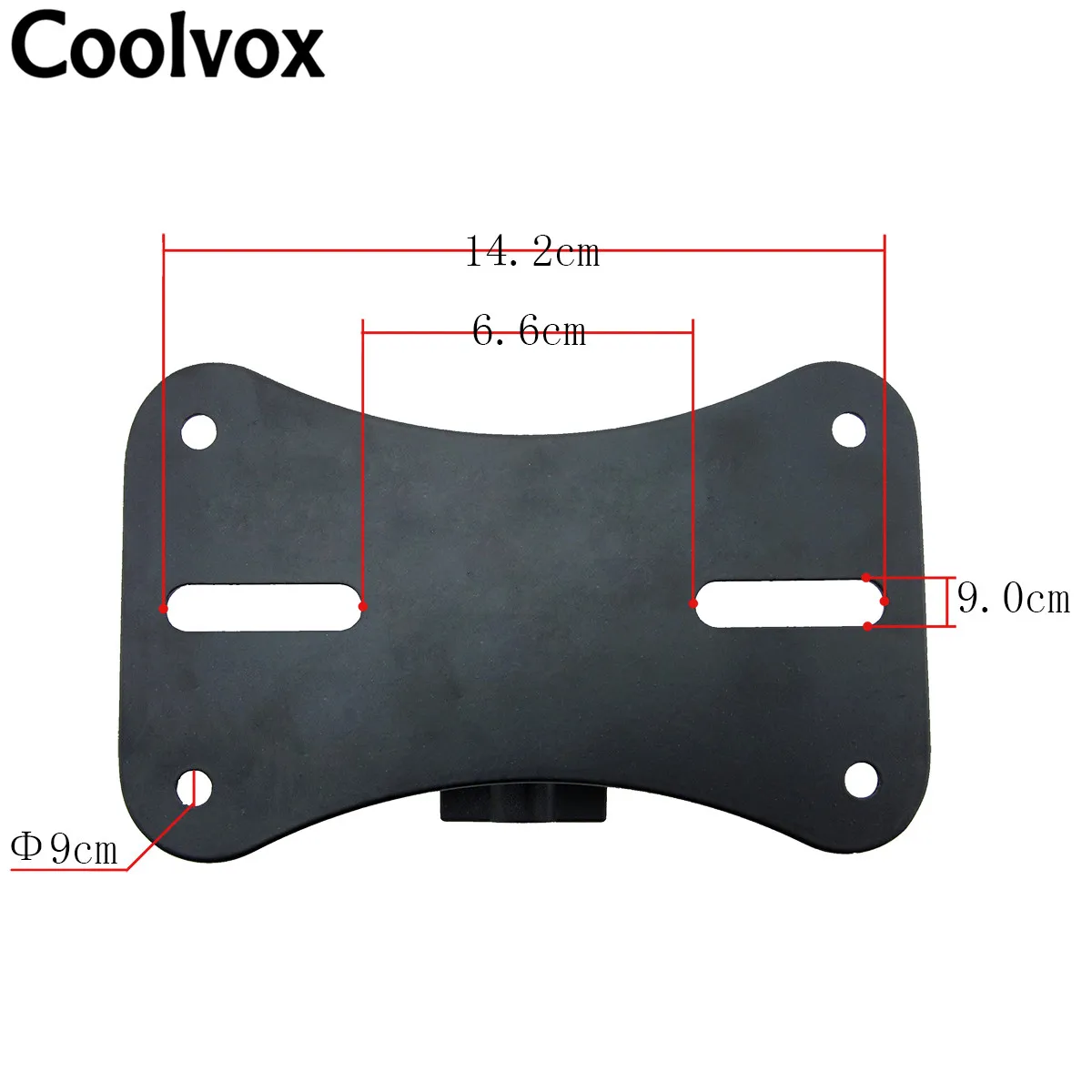 Coolvox Metal Universal Speaker Stand Tray Floor Iron Bottom Seat Stage Sound Stand Mounting Hole Base For Below 15 inch Speaker