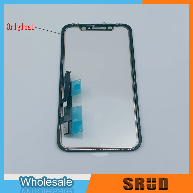 5Pcs 3 in 1 Tested Original AAA LCD Touch Digitizer Sensor Glass with Frame + OCA Glue For iPhone XR 11 Screen Cover Repairing