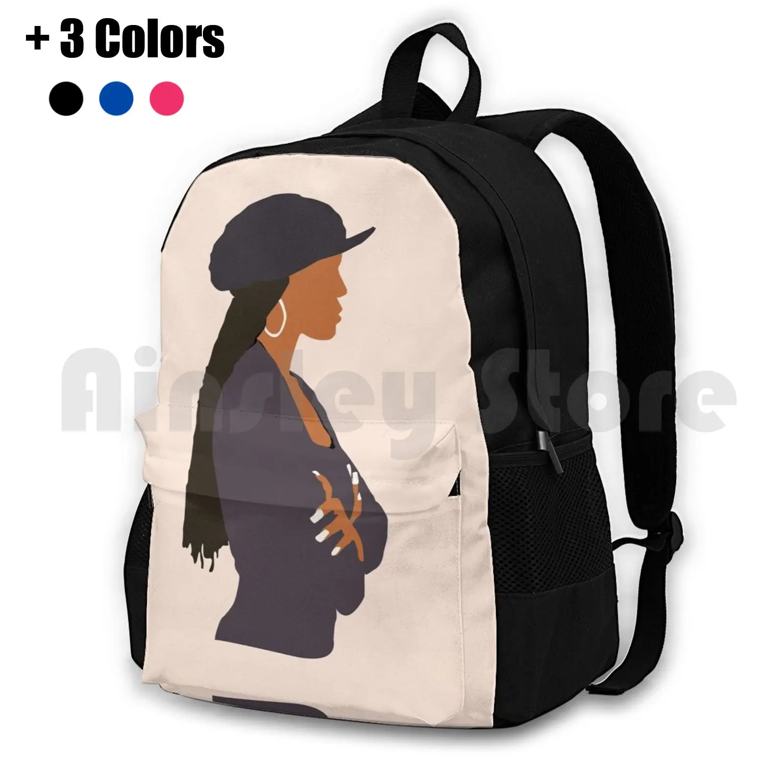 Poetic Justice Outdoor Hiking Backpack Waterproof Camping Travel Poetic Justice Pop Art Hip Hop Art 80s 90s Classic Movie