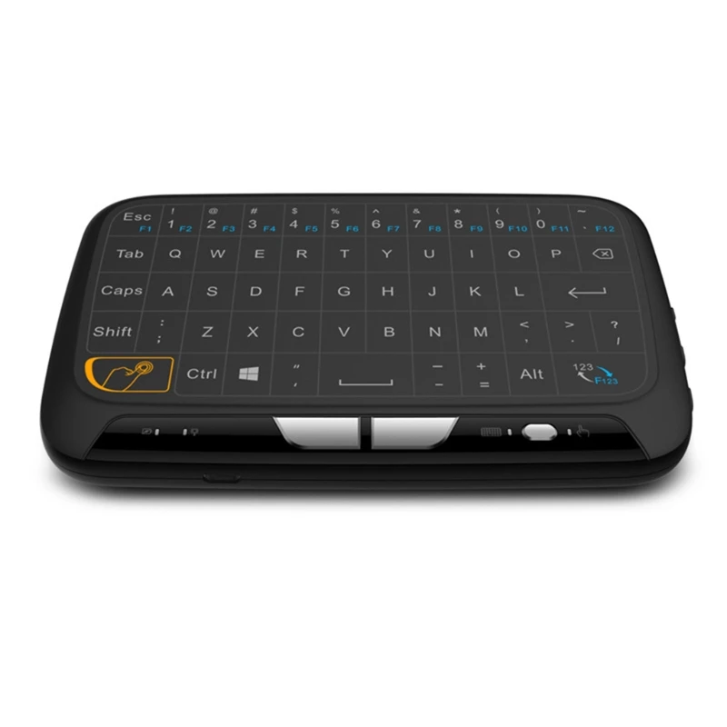 2024 New 2.4Ghz h18 Mini Wireless Keyboard Full Screen Air Mouse Touchpad Qwerty Keyboard Rechargeable Remote Control