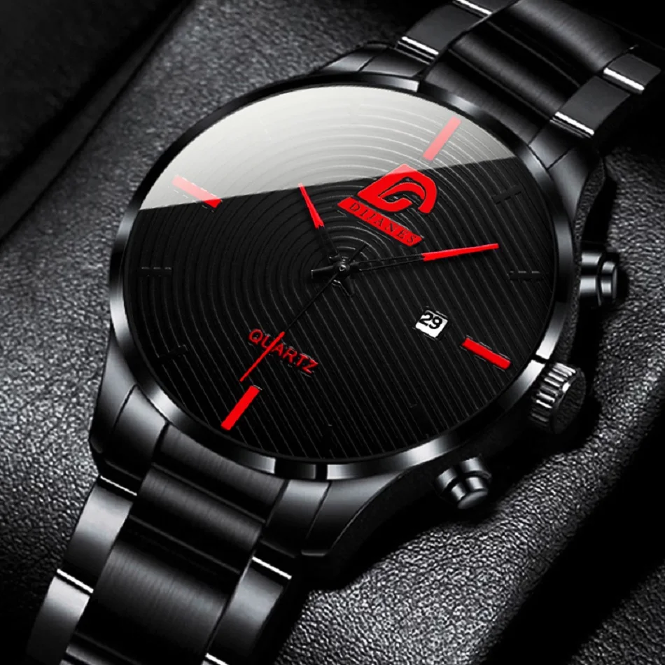 2022 New Men's Watches Luxury High Quality Stainless Steel Business Casual Men Watch Analog Quartz Male Wristatch Montre Homme