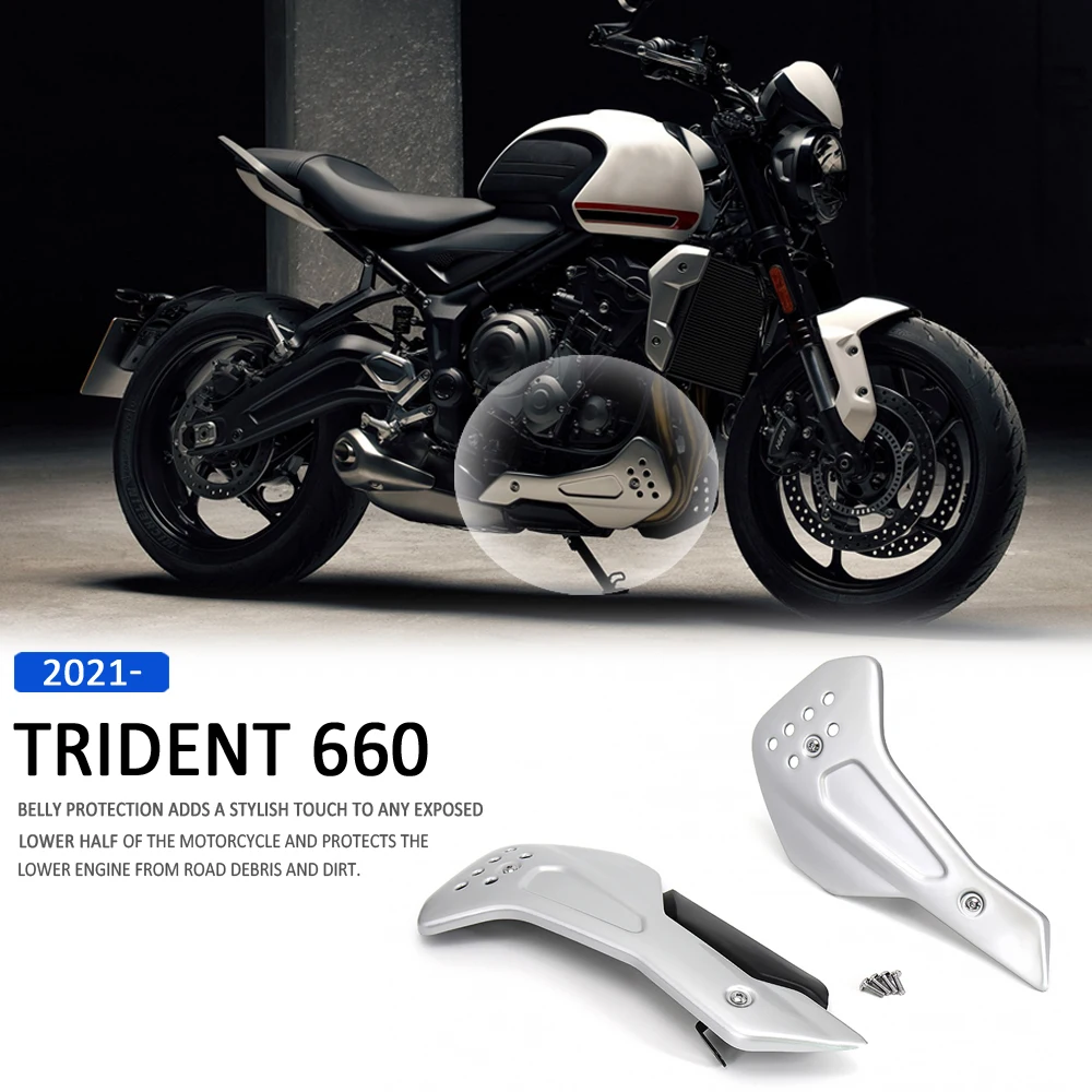 2021 New For Trident 660 Trident660 Motorcycle Accessories Engine Belly Protection Plates Kit Side Lower Fairing