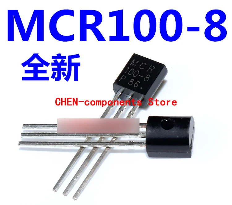 50pcs straight Insert triode MCR100-8 TO-92 One-way SCR