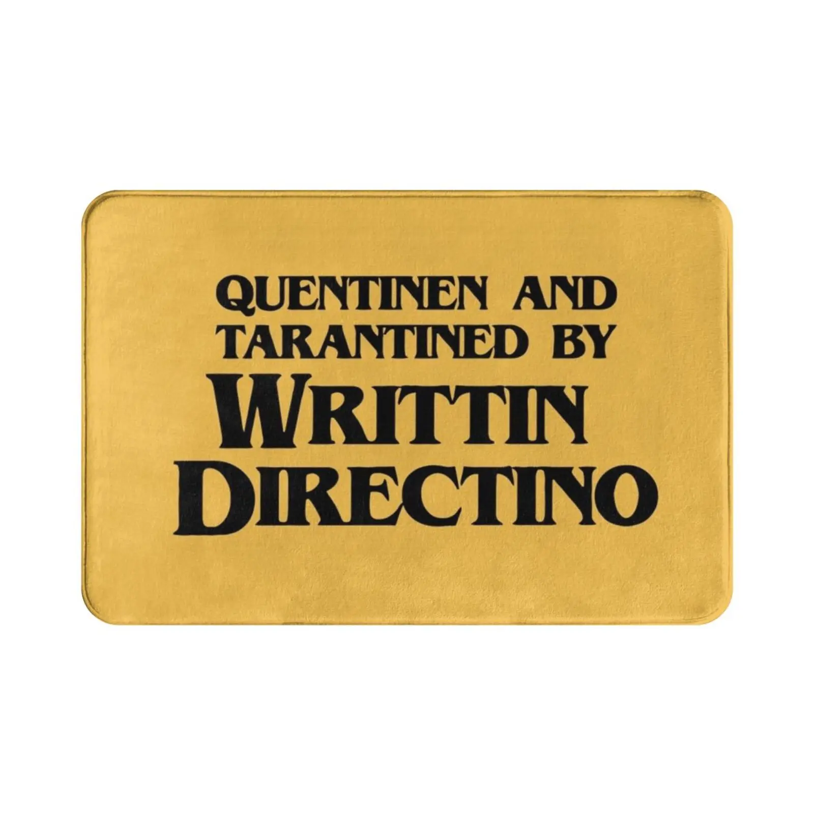 Quentinen And Tarantine By Writtin Directino Carpet Mat Rug Cushion Soft Quentin Tarantino Directed Written