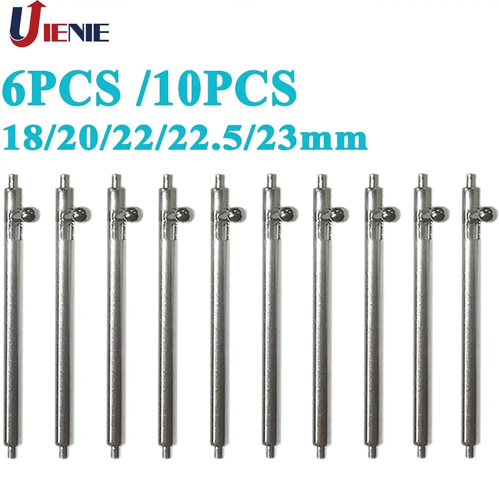 10PCS 6PCS Watch Pin Pepair Tools & Kits Quick Release Watch Strap Spring Bars Pins 18MM 20MM 22MM 22.5MM 23MM