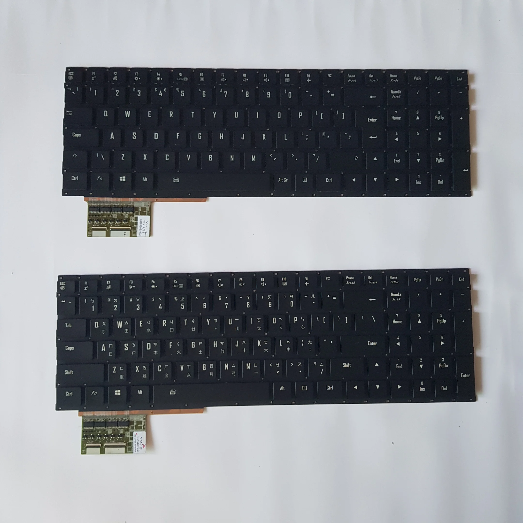 English UK IT Translucent Keyboard For Gigabyte For AERO 15 US TW Without Frame