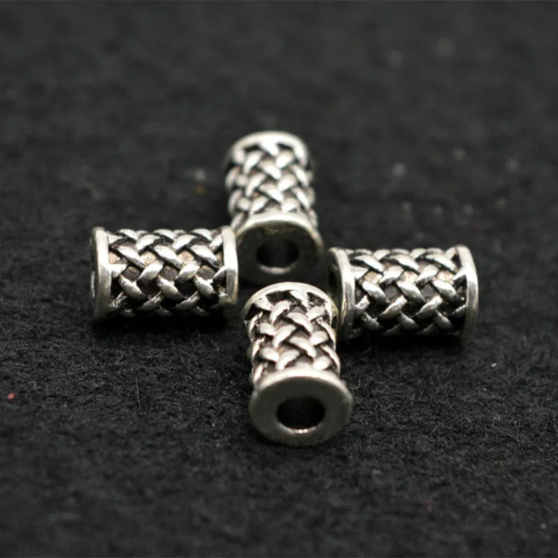 

20pcs/lot 10x7x3mm Viking Runes Charms Tube Beads for Bracelets Viking Beads Fit Pendant Necklace Bracelet DIY Jewelry Making