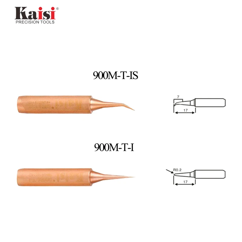 Kaisi Original Oxygen-free Copper Soldering Iron Tip 900M-T-I 900M-T-IS For Solder Station Tools Iron Tips Special Tip Durable