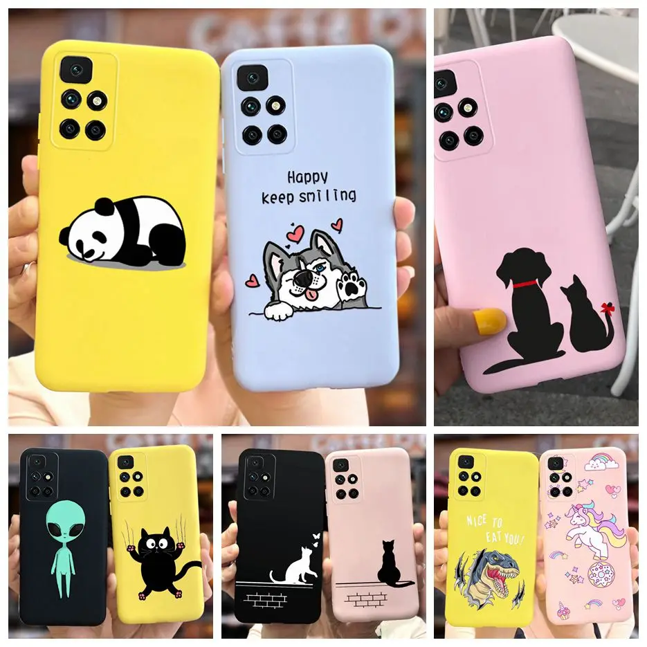 For Xiaomi Redmi 10 Case Cute Panda Cartoon Cover Soft Silicone Phone Case For Xiaomi Redmi 10 Redmi10 Cover Fundas Coque Bumper