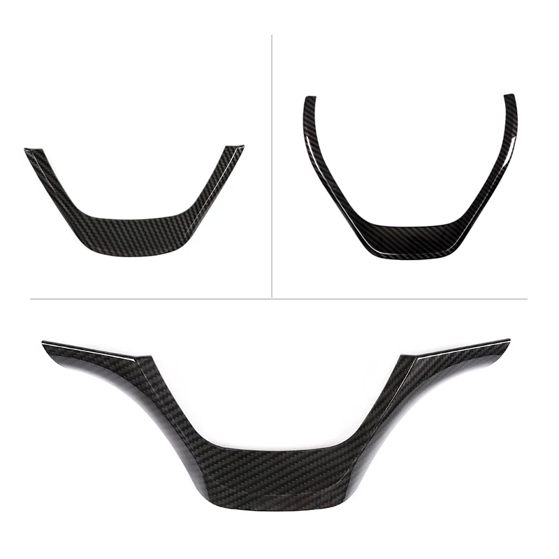 For BMW 3 Series F30 F32 F34 2013 2014 2015 Car Styling Carbon Fiber Texture Interior Steering Wheel Frame Cover Trim