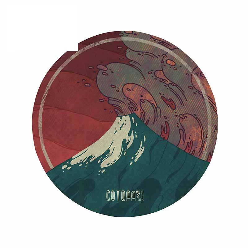 For View Mount Fuji Smoke In Japan Cartoon Waterproof Car Stickers Anime Decal Surfboard RV Decoration 13cm X 12.7cm