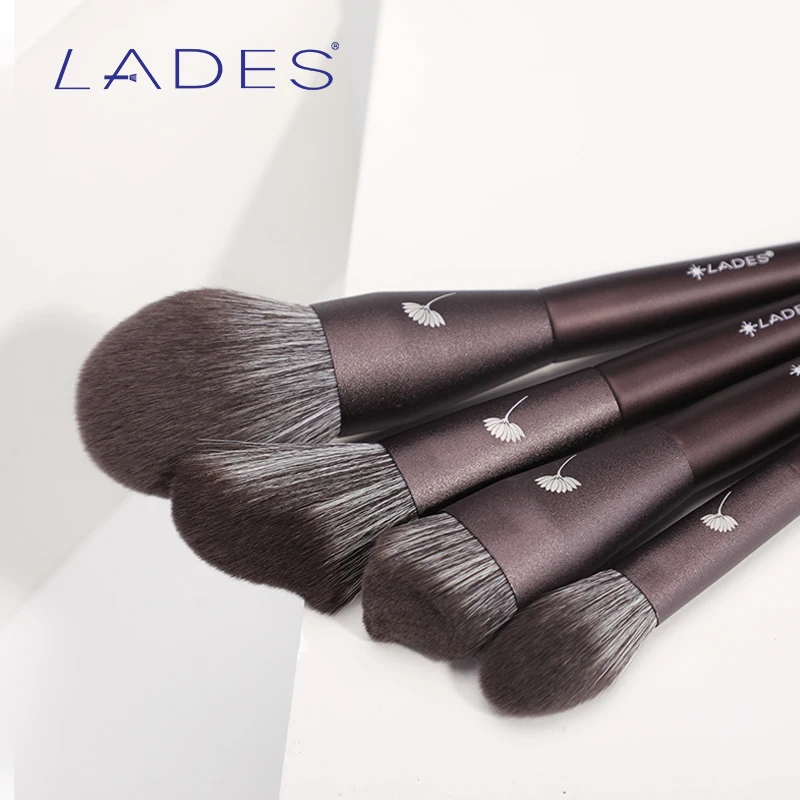 Lades-conjunto de pincéis de maquiagem com 14 peças, kit para aplicação de base, pó, blusher, sombra, corretivo labial, feminino, face, acessórios de beleza