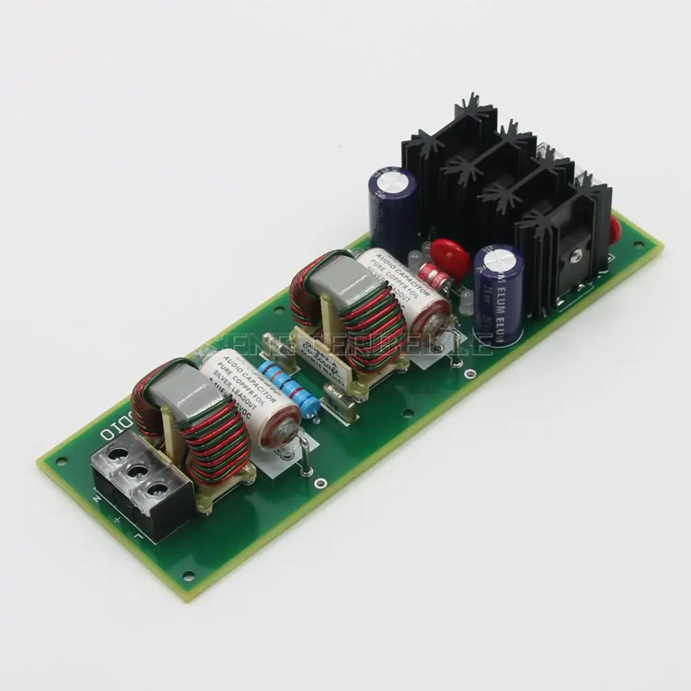 Assemble HiFi Power Supply Filter Purifier Board With Overvoltage Lightning Protection For Audiophiles