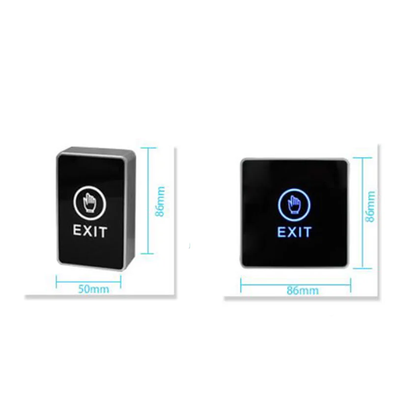 Push Touch Exit Button Door Eixt Release Button With LED Indicator for Home Security Protection for access Control System