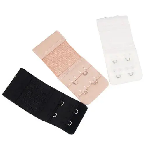 3pc 2 Haken Bh Extender Für frauen Elastische Bh Erweiterung Strap Haken Clip Expander Einstellbare Gürtel Schnalle Unterwäsche